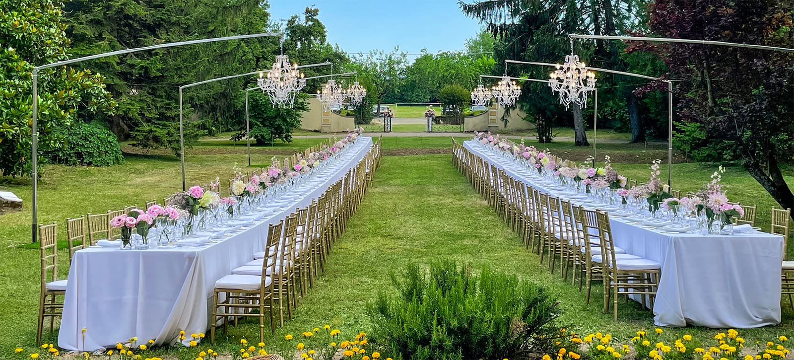 Matrimonio allestimento ricevimento