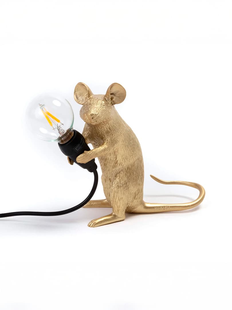 Mouse Lamp Gold