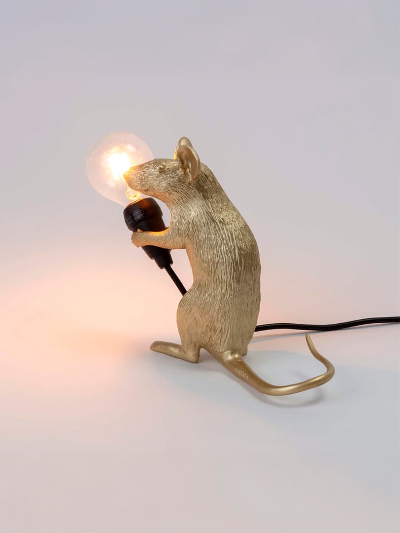 Mouse Lamp Gold