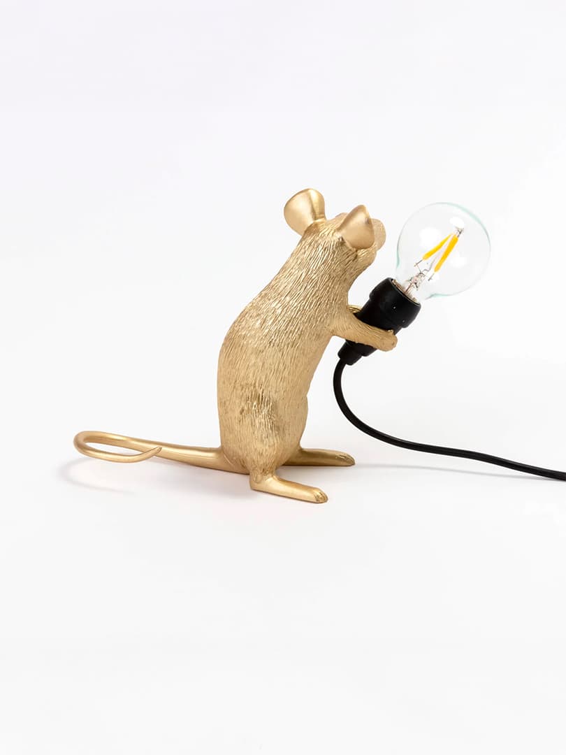 Mouse Lamp Gold