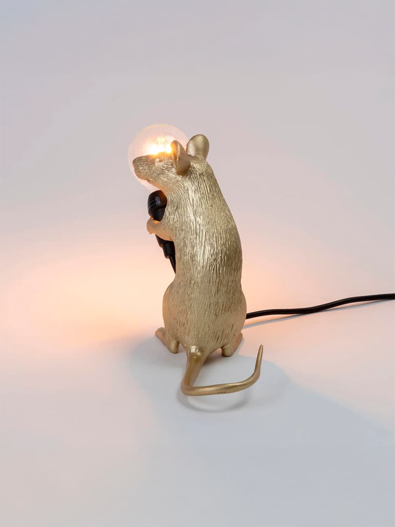 Mouse Lamp Gold