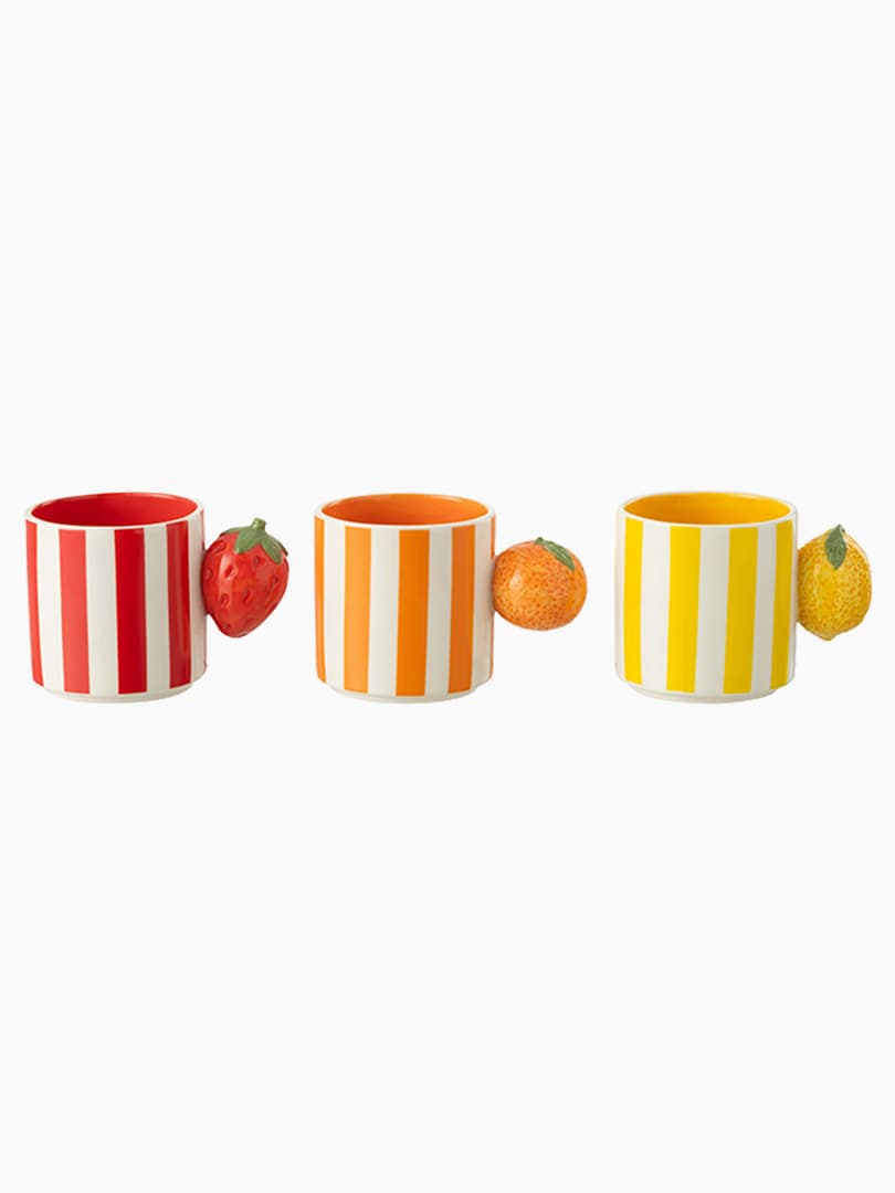 Mug Frutti Dolomite Mix Assortimento di 3