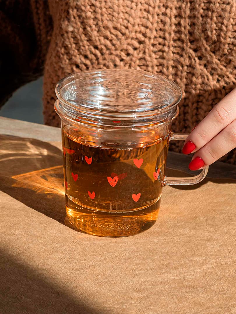 Mug in Vetro con Infusore