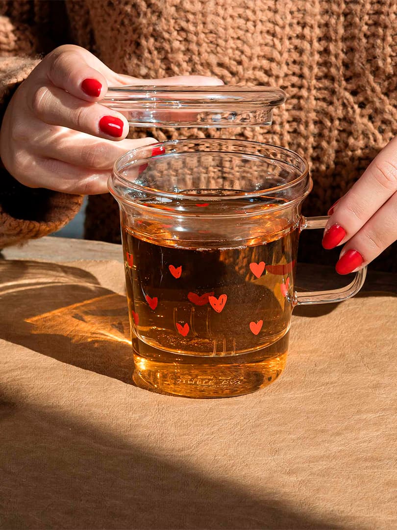 Mug in Vetro con Infusore