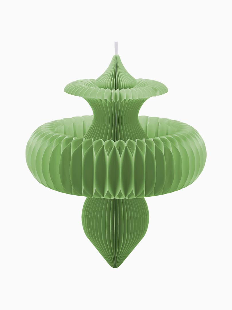 Origami Trottola Verde da Appendere