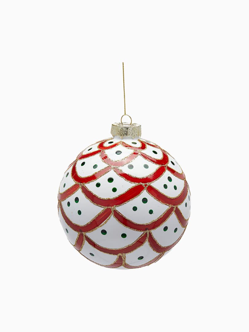 Palla Decorativa in Vetro con Balze