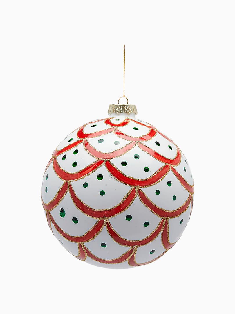 Palla Decorativa in Vetro con Balze