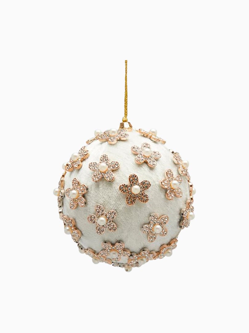 Pallina Flower con Decoro Fiori