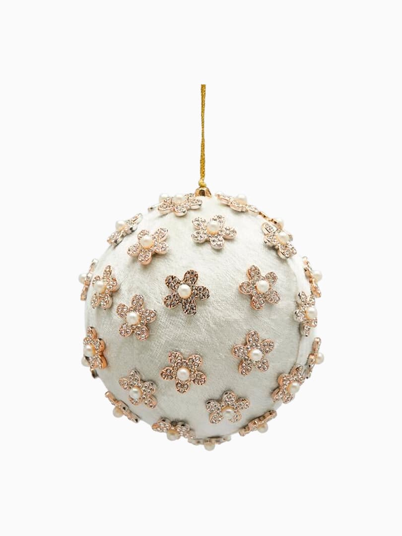 Pallina Flower con Decoro Fiori