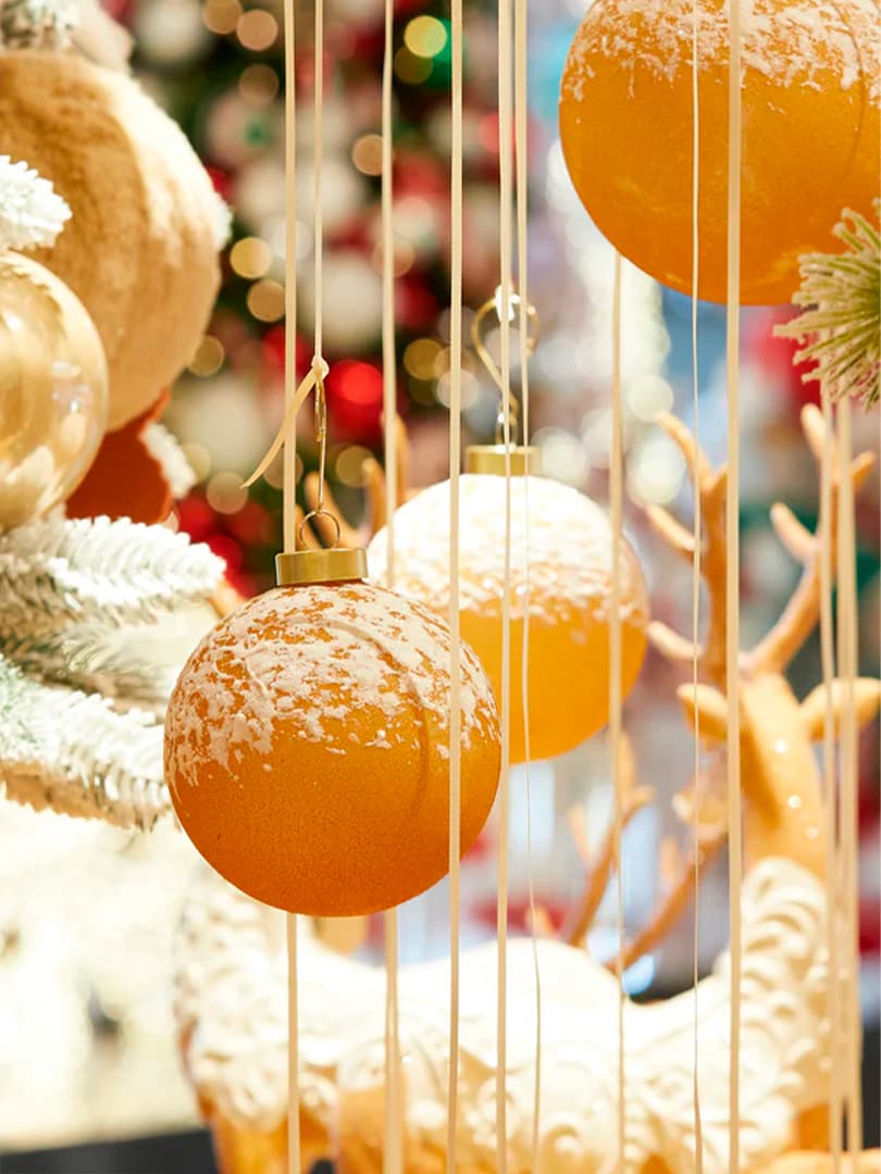 Pallina di Natale in Vetro stile Marzapane