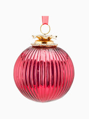 Pallina in Vetro Gioiello Fucsia