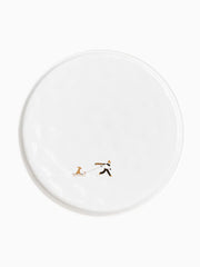 Piatto Piano in Porcellana Slittino