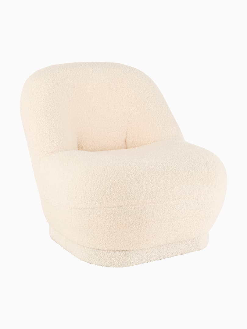 Poltroncina Teddy Bouclé Bianco