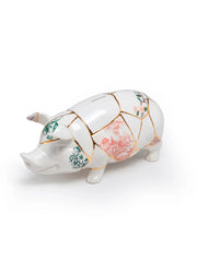 Salvadanaio in Porcellana Kintsugi