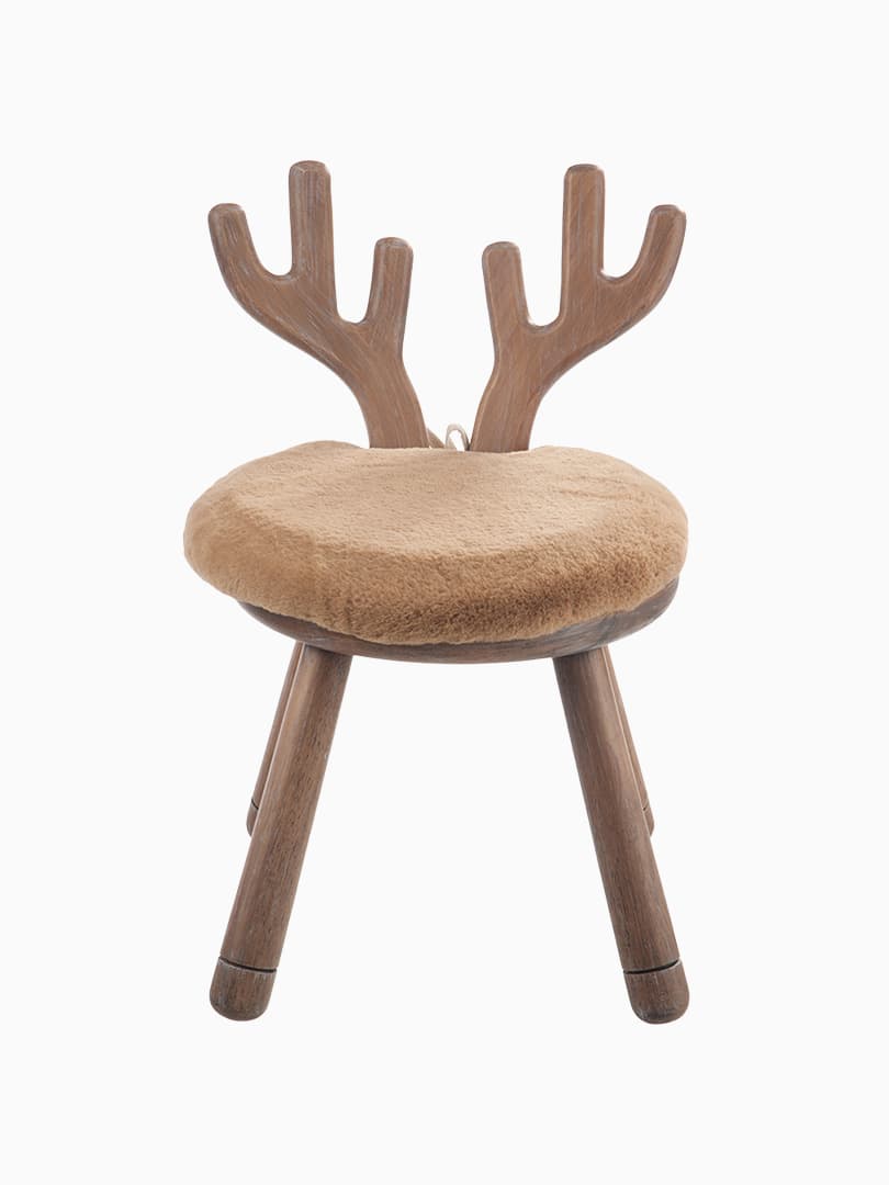 Sedia Orecchio Cervo in Legno Naturale