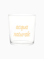 Set 6 bicchieri Acqua Naturale Decoro Oro