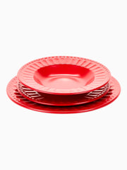 Set Piatti Rosso Opaco