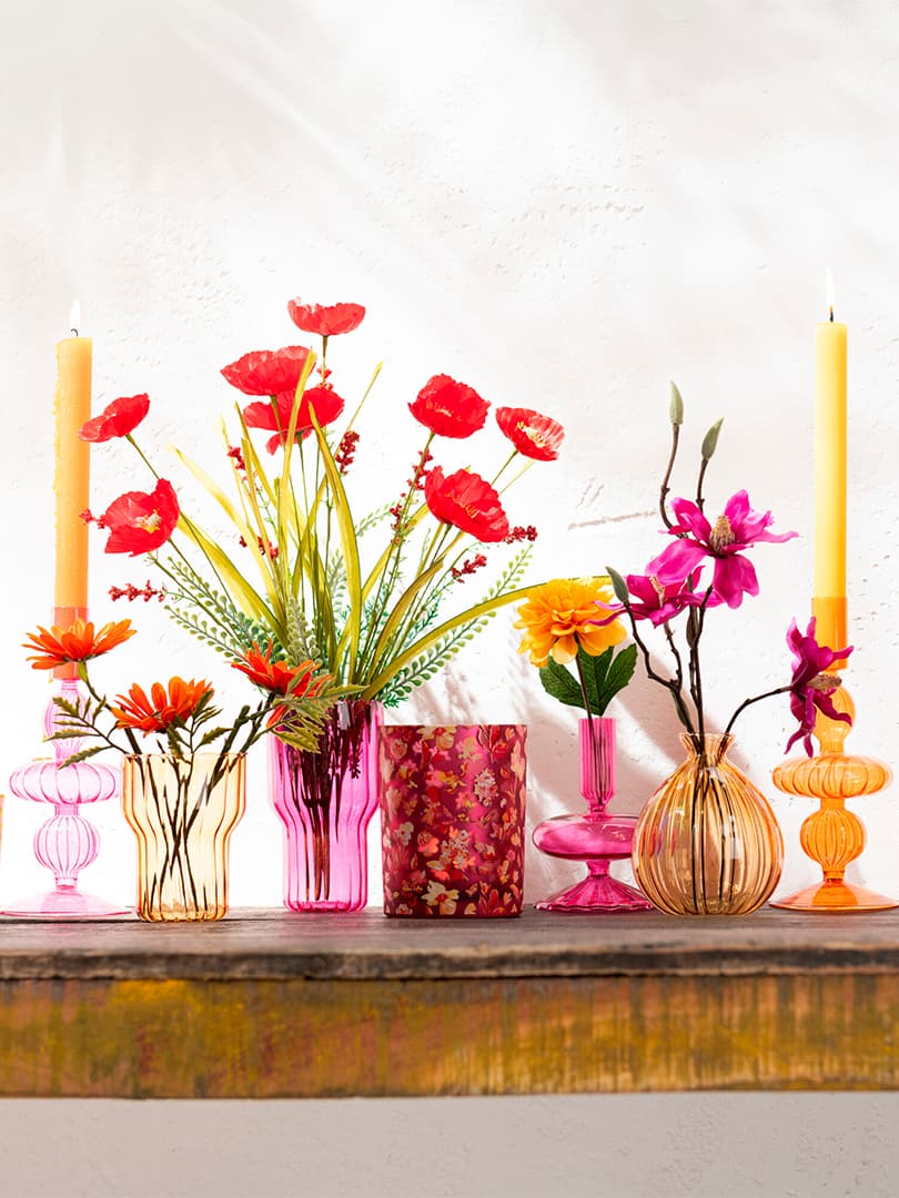 Set di 6 Candele Ocra