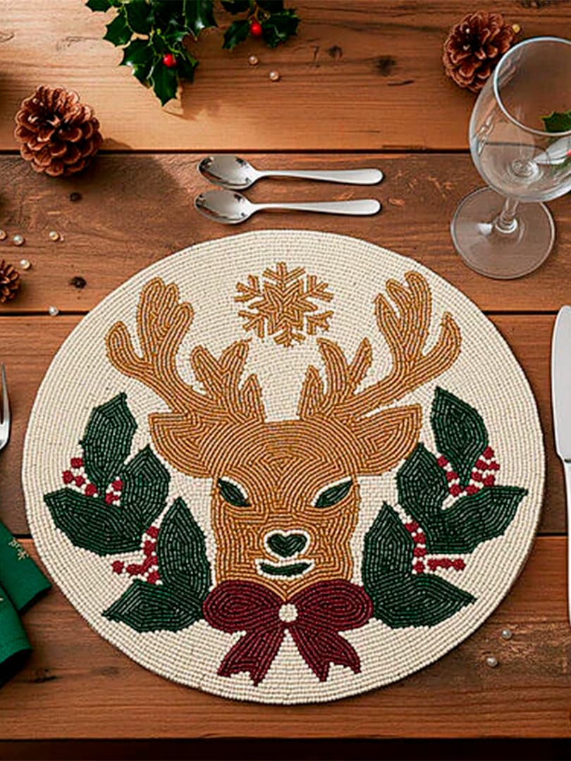 Sottopiatto Natalizio Renna