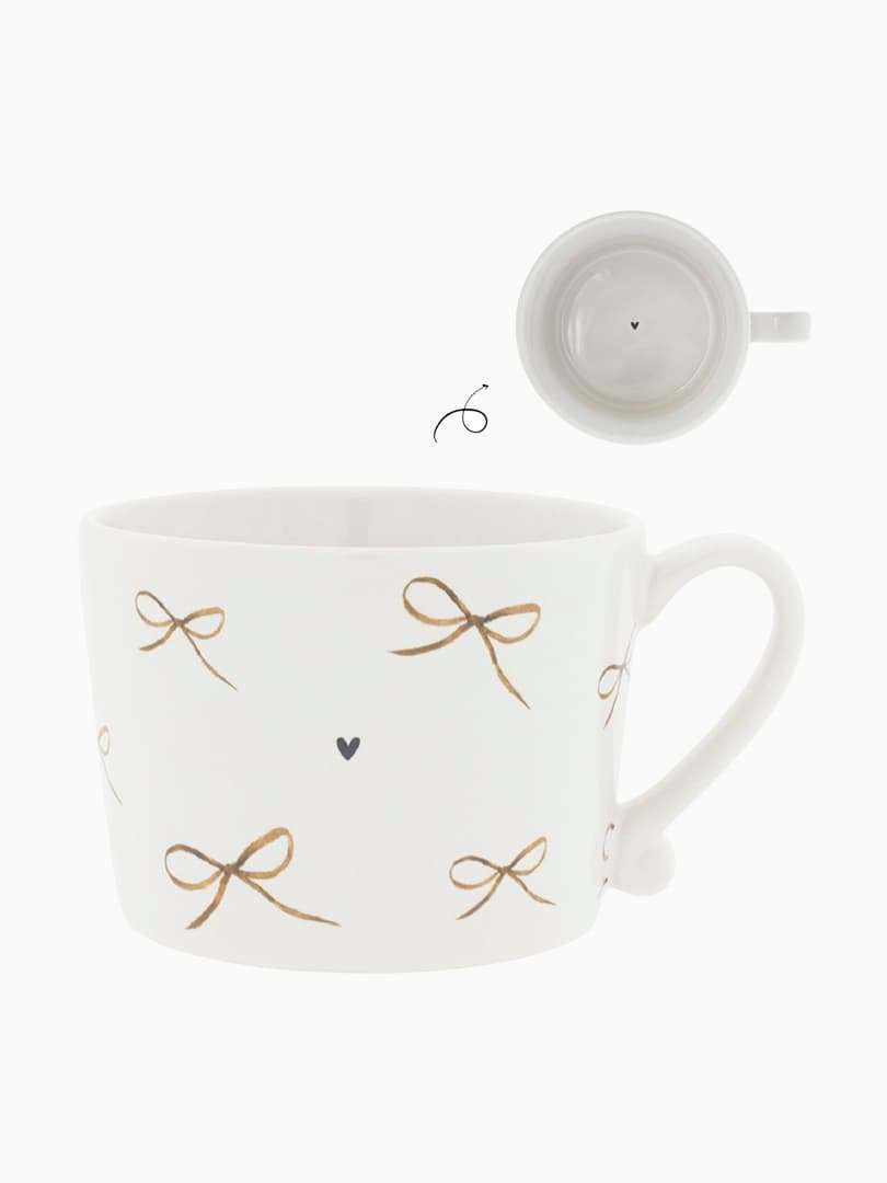 Tazza in Ceramica con Fiocchi