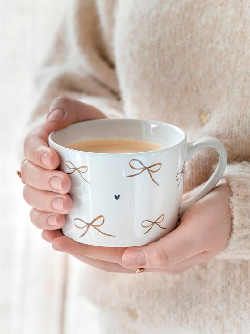 Tazza in Ceramica con Fiocchi