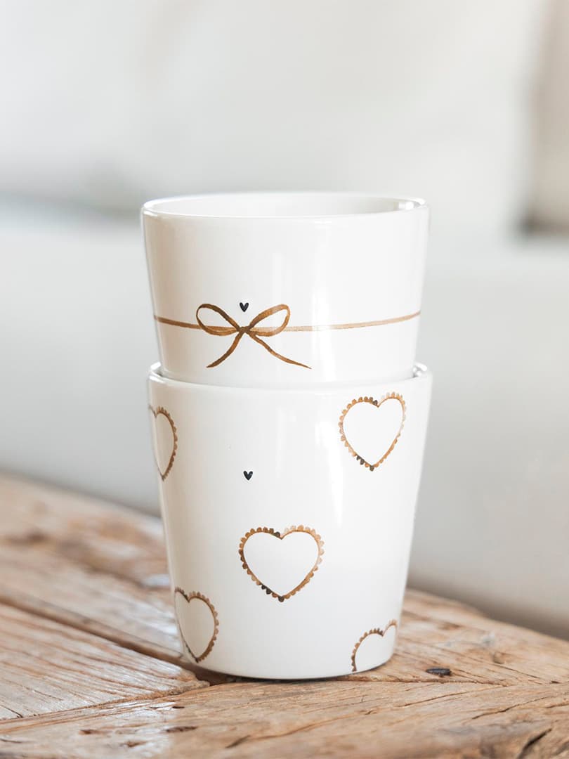 Tazzina in Ceramica con Fiocco