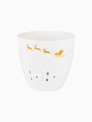 Vasetto Porta Candele in Porcellana