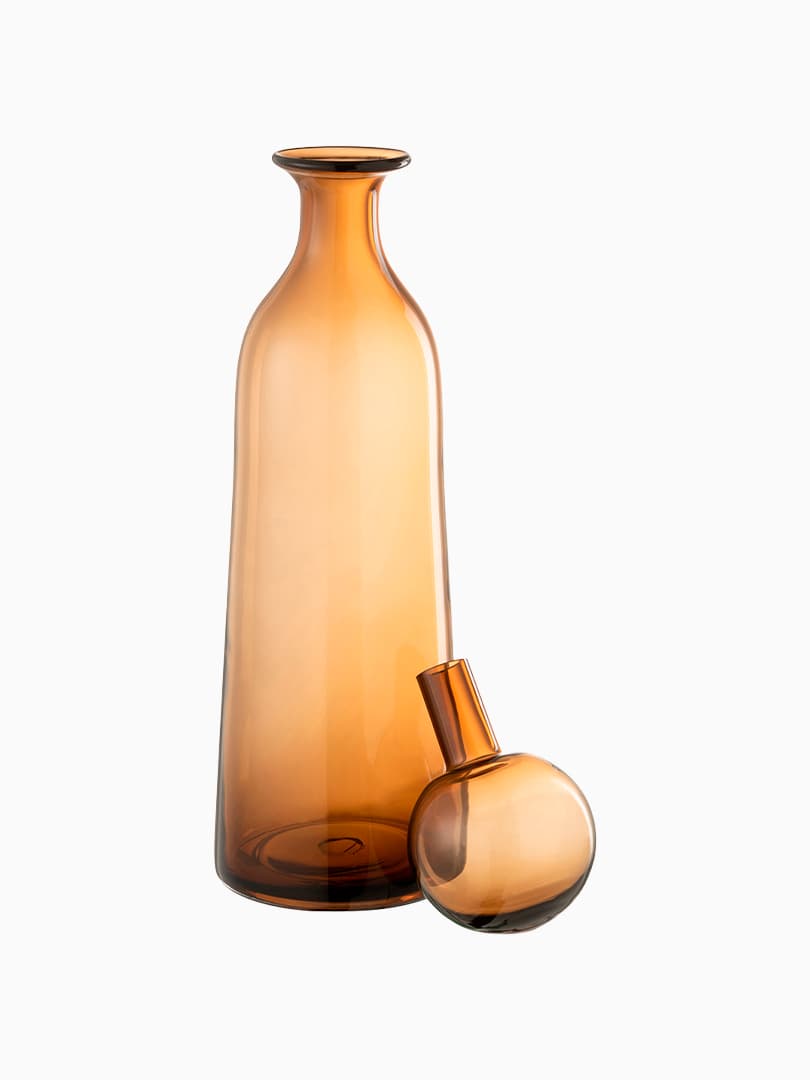 Vaso Bottiglia in Vetro con Tappo