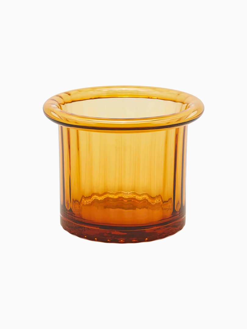 Vaso Pillar con Bordo color ambra