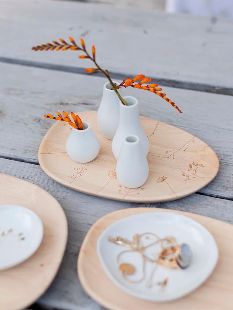 Vassoio in Legno Prato Fiorito