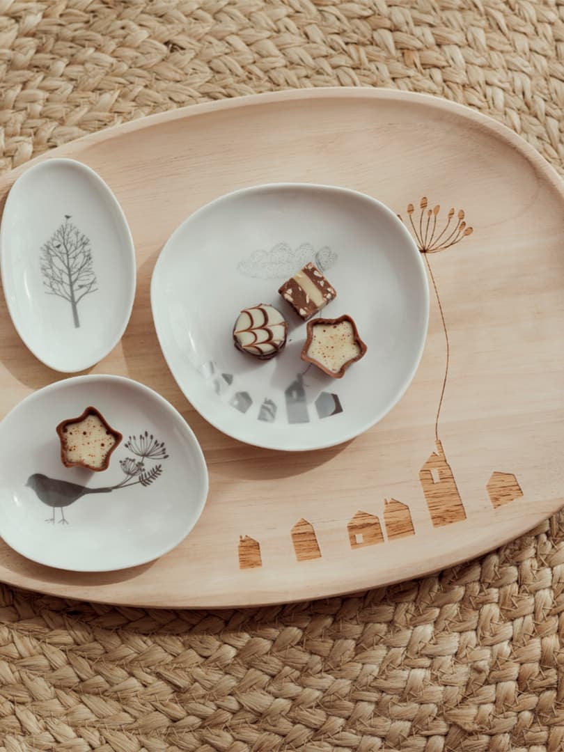 Vassoio in Legno Piccola Città