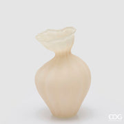 Vaso Flow sinuoso crema