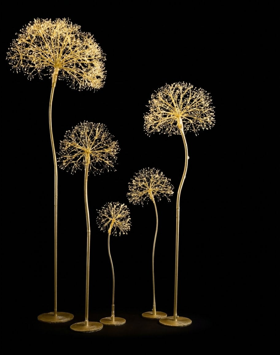 Soffione luminoso oro