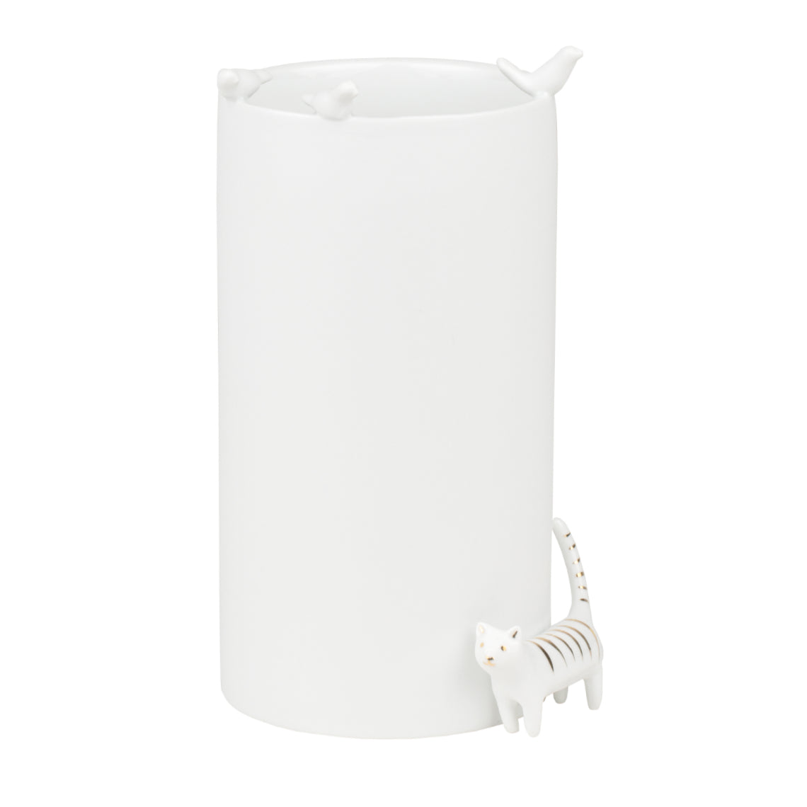 Vaso Gattino e Uccellini