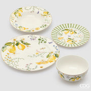 Set 24 piatti Limoni e camomilla