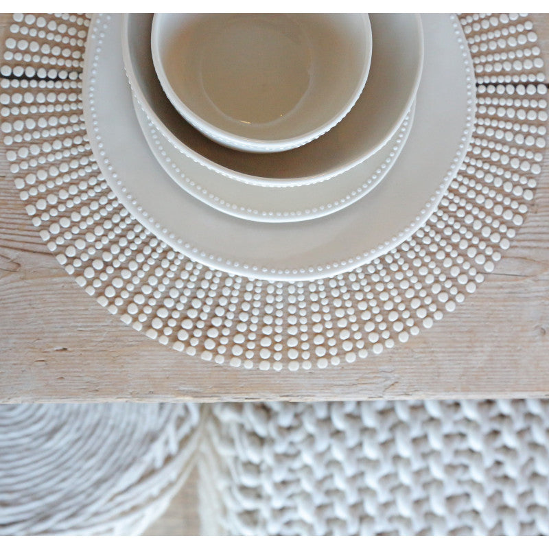 Sottopiatto dots crema